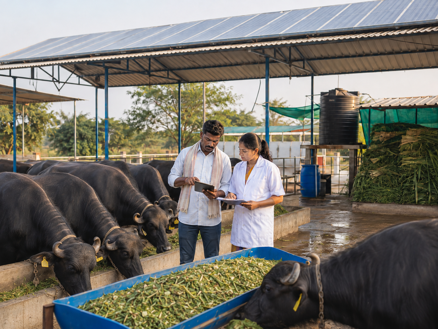 Sustainable Buffalo Grazing and Farming Practices